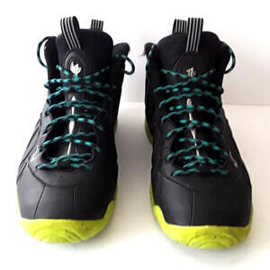 Nike Little Posite Foamposite One Black Neon DZ2852-001 Size 6.5Y